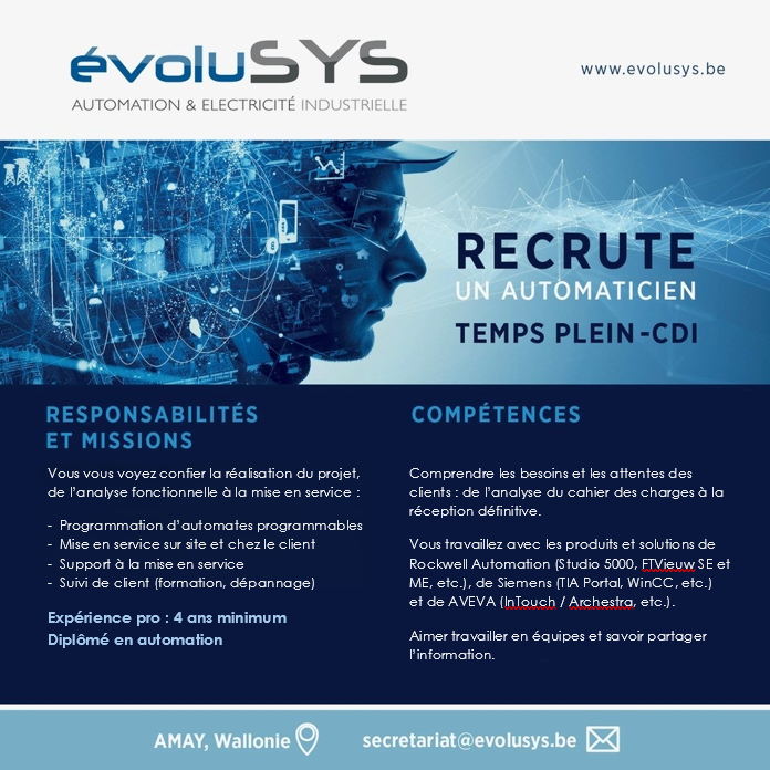 évolusys - Automation et électricité industrielle